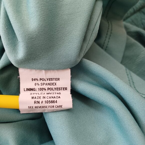 Very Vollbracht Shift‎ Dress Green Slim Fit Stretch Knit Womens Large - Picture 12 of 15